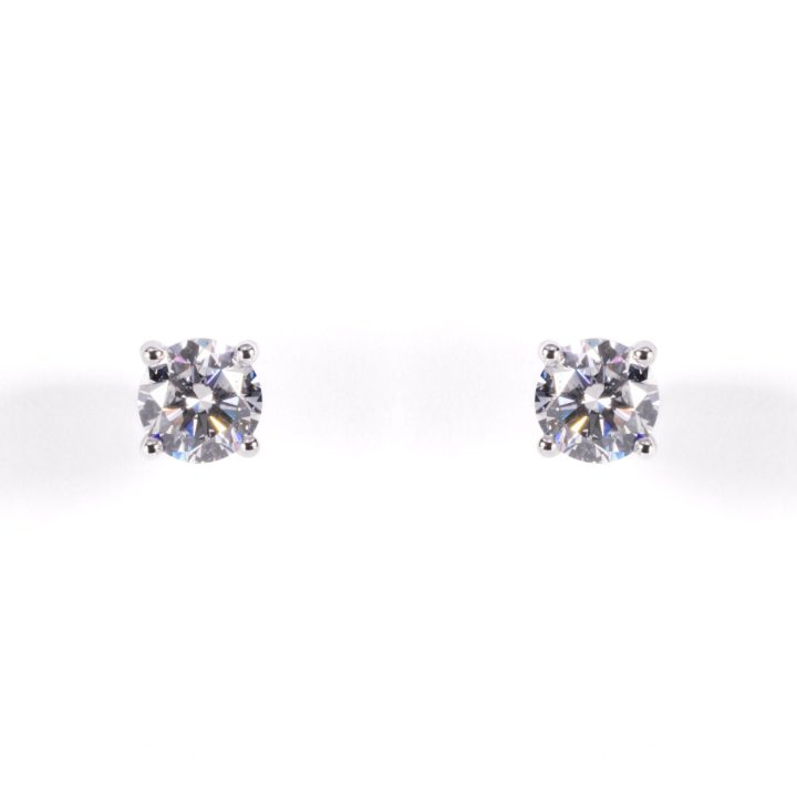 White Gold Diamond Studs