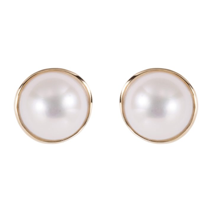 Mabe Pearl Stud Earrings