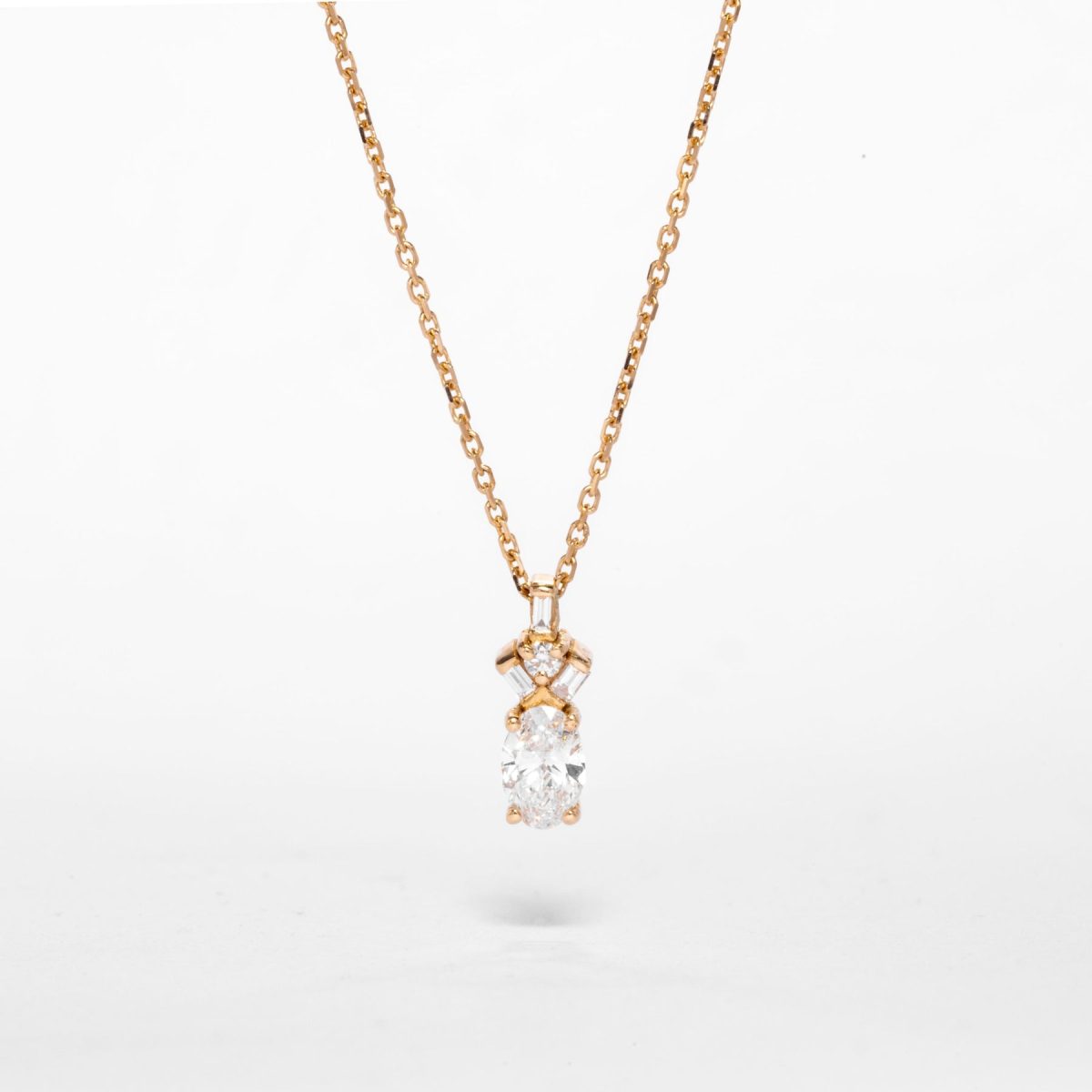 Oval Diamond Pendant