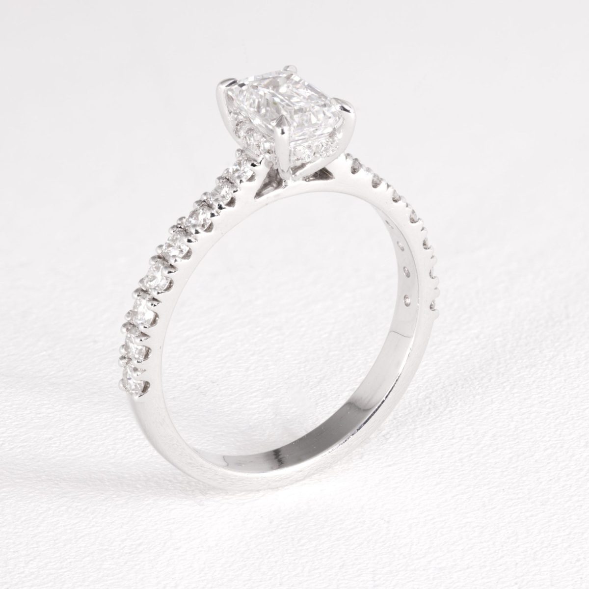 Oval Diamond Solitaire Ring