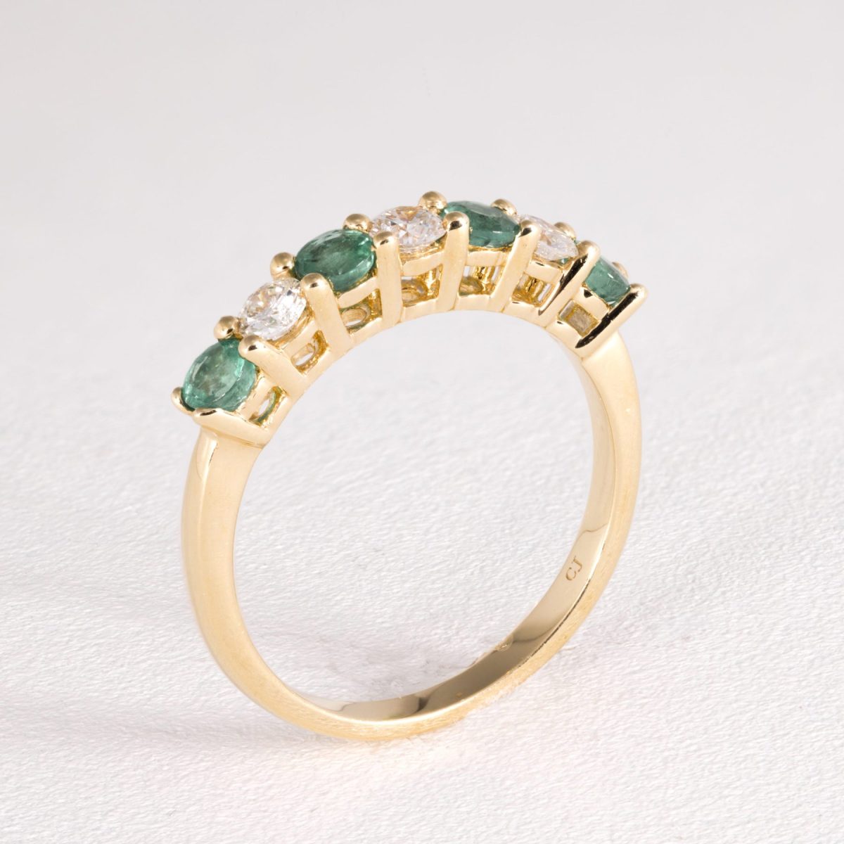 Diamond And Emerald Eternity Ring
