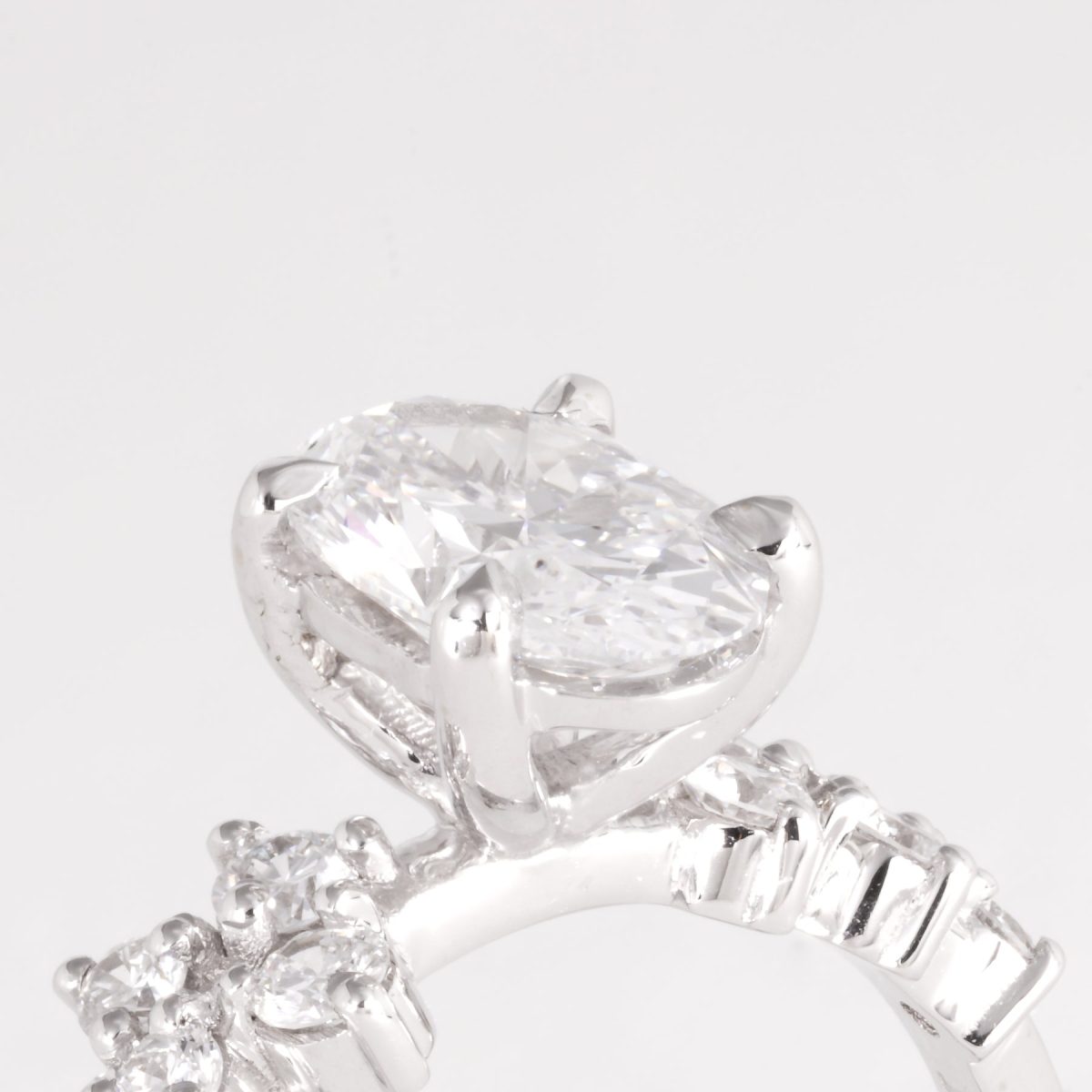 Oval Diamond Engagement Ring – view 2